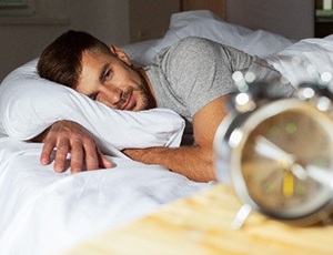 Man waking well-rested